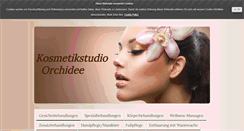 Desktop Screenshot of kosmetikstudio-orchidee.com